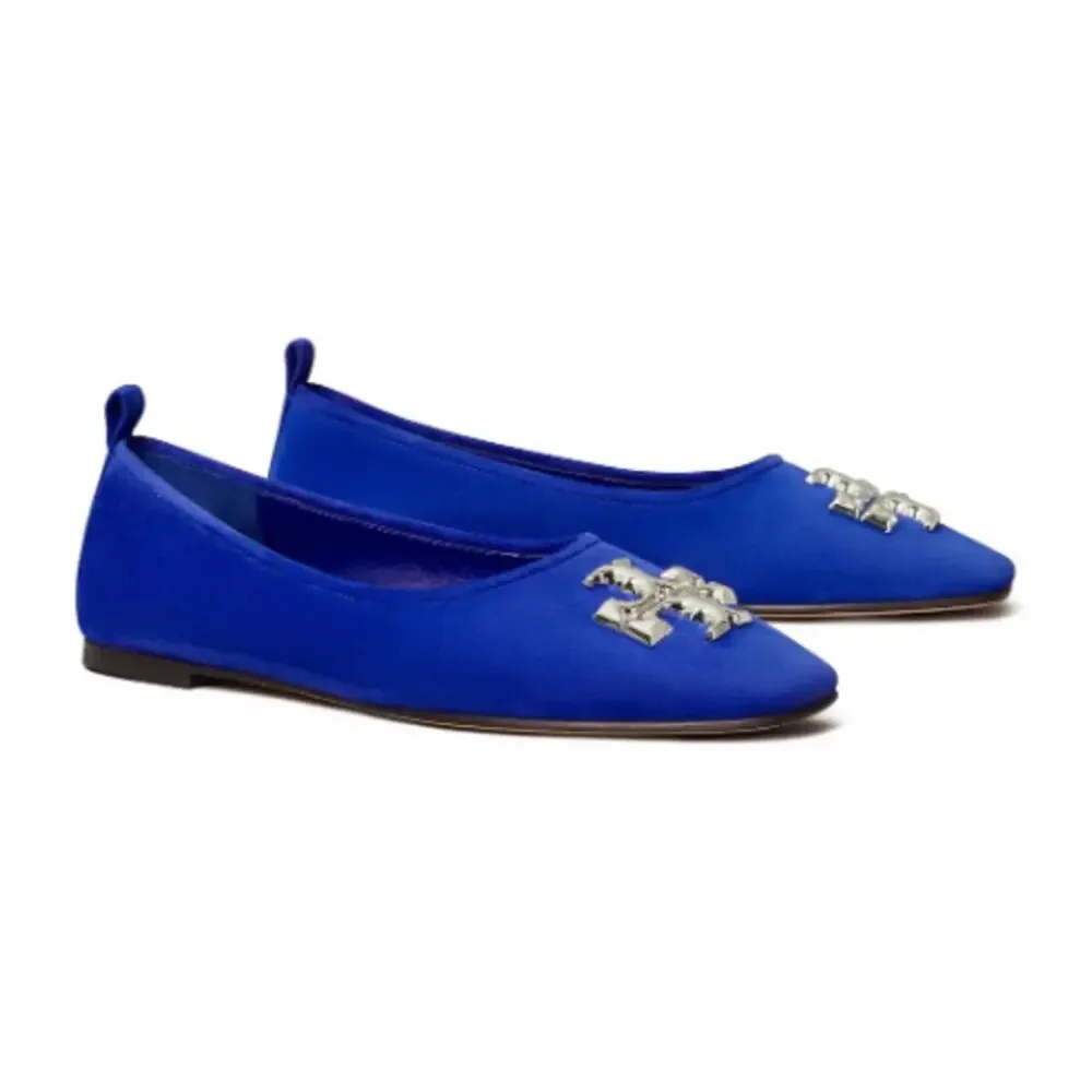 Tory Burch Eleanor Ballet Flat in Cobalt Suede size 6.5